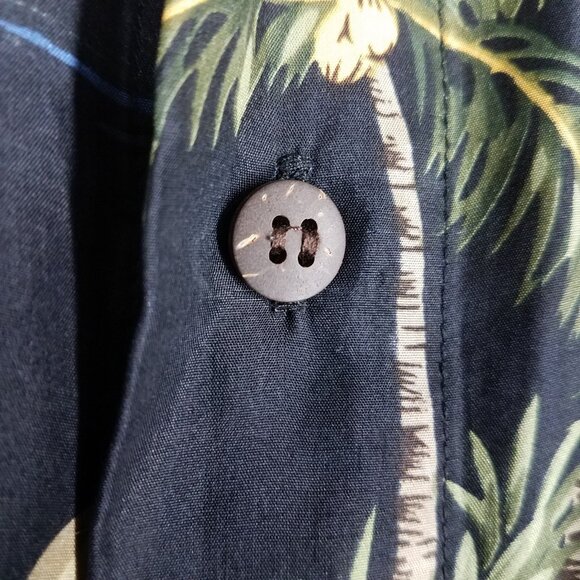 Hawaiian Silk Company Shirt Adult XL Button Up Travel Vacay Resort Tropical Mens - Picture 4 of 7
